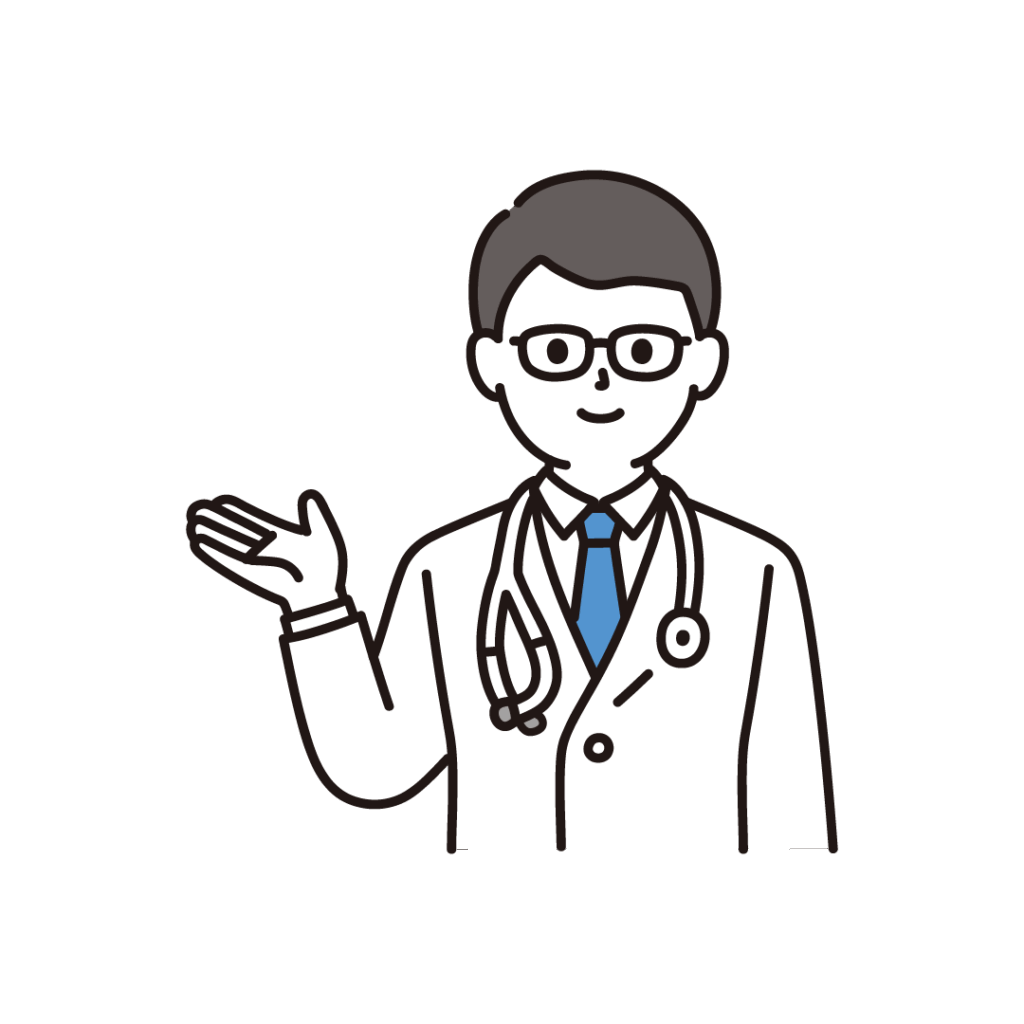 医師の男性のイラスト