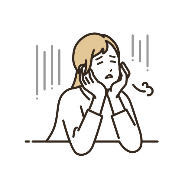 悩んでいる人のイラスト