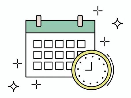 管理されているスケジュールのイラスト