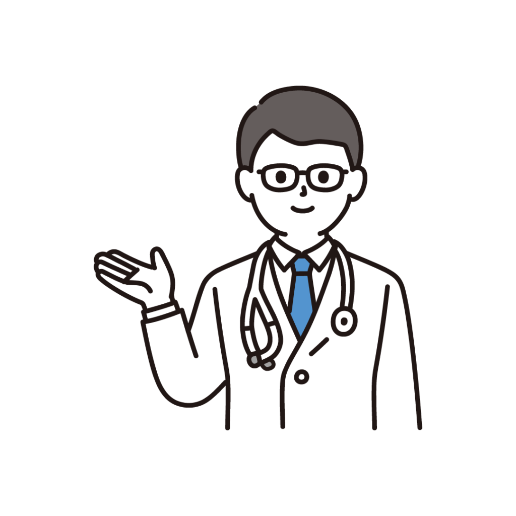 医師の男性のイラスト